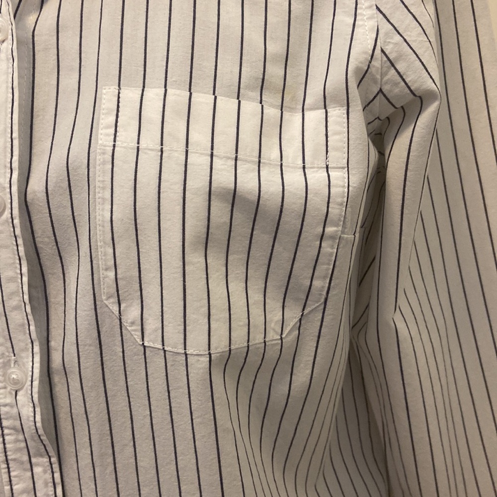 Old Navy - Striped Button Down With Spread Color - image 4